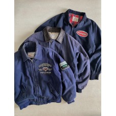 Jacket Harrington Kanvas Biru Tua